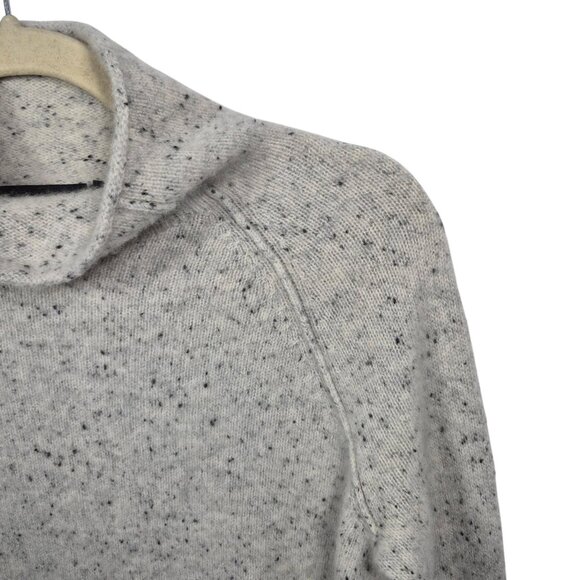 Theory Sweater Womens P Gray Cashmere Pullover Long Sleeve Top Karinella Donegal - Picture 7 of 7